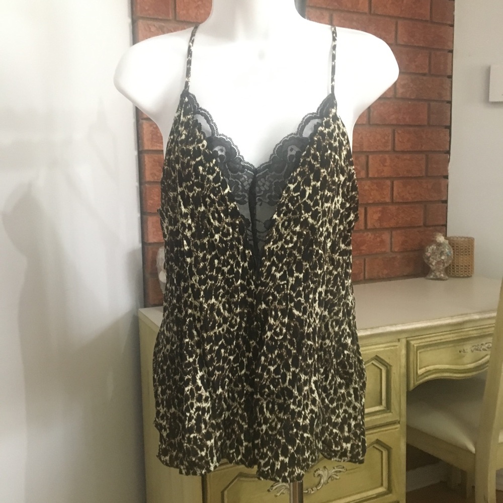 Leopard camisole tank top